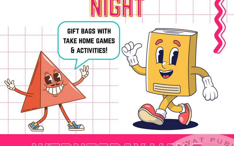 poster with information about the parent night